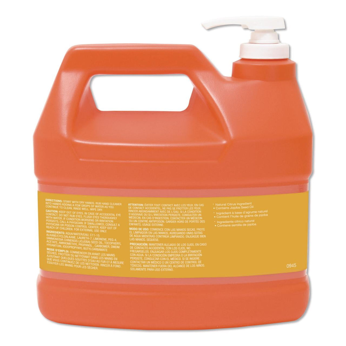 GOJO® NATURAL ORANGE Smooth Hand Cleaner, Citrus Scent, 1 gal, 4/Carton