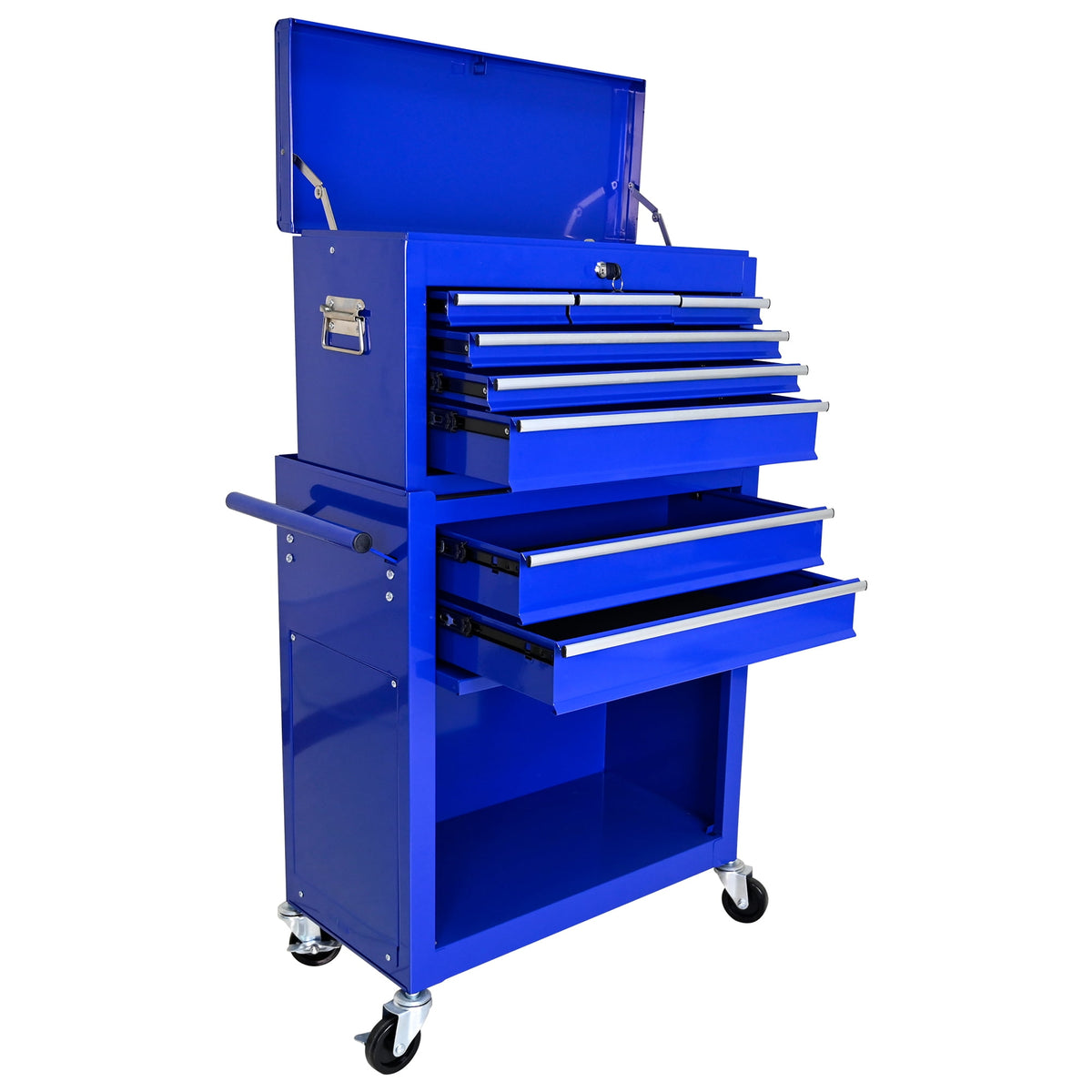 ARTMAN 2-IN-1 Tool Chest,8-Drawer High Capacity Tool Box, Rolling Tool Storage Cabinet with Wheels and Drawers for Garage Workshop Repair Shop