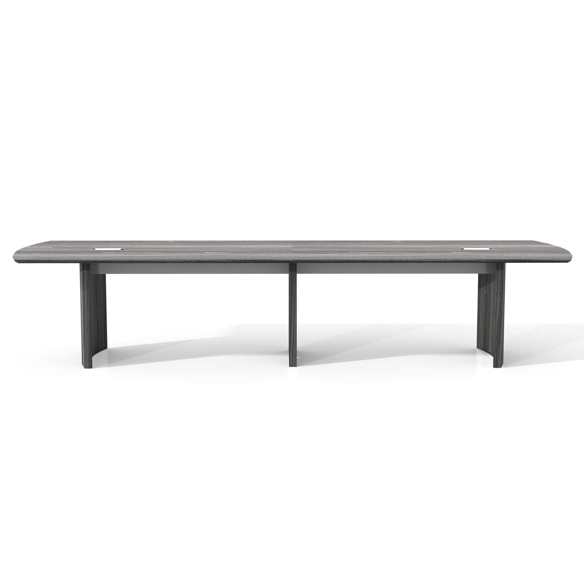 Mayline Medina Series 12' Conference Table in Gray Steel Laminate