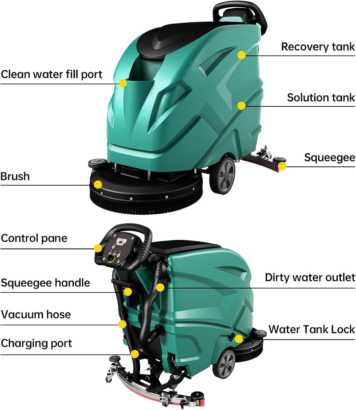 Reliancer Floor Scrubber Machine, Commercial & Industrial Floor Cleaning Machine