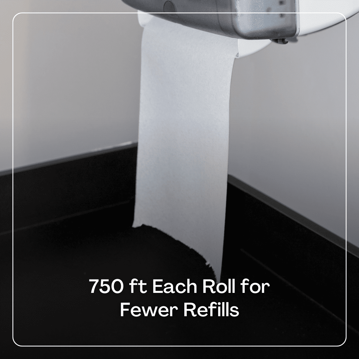 Karat Commercial Paper Towel Rolls, White, 1-Ply, 7.76 in x 750 ft, Case of 6