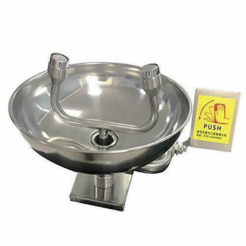 SHANNA Eye Wash Station Emergency Wall-Mounted - First Aid Eye Washing Station with Eyewash Sign,for Use in Chemical Plants and Laboratories Worksite Shop