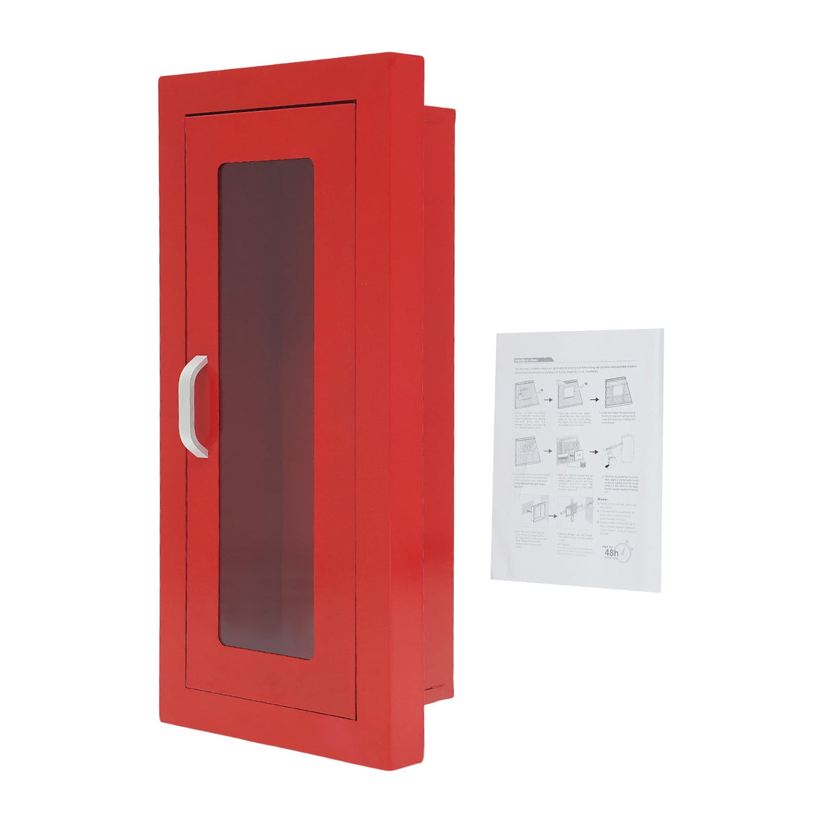 Commercial Fire Extinguisher Cabinet Semi Recessed Extinguisher Wall Cabinet for Home&Commercial Use