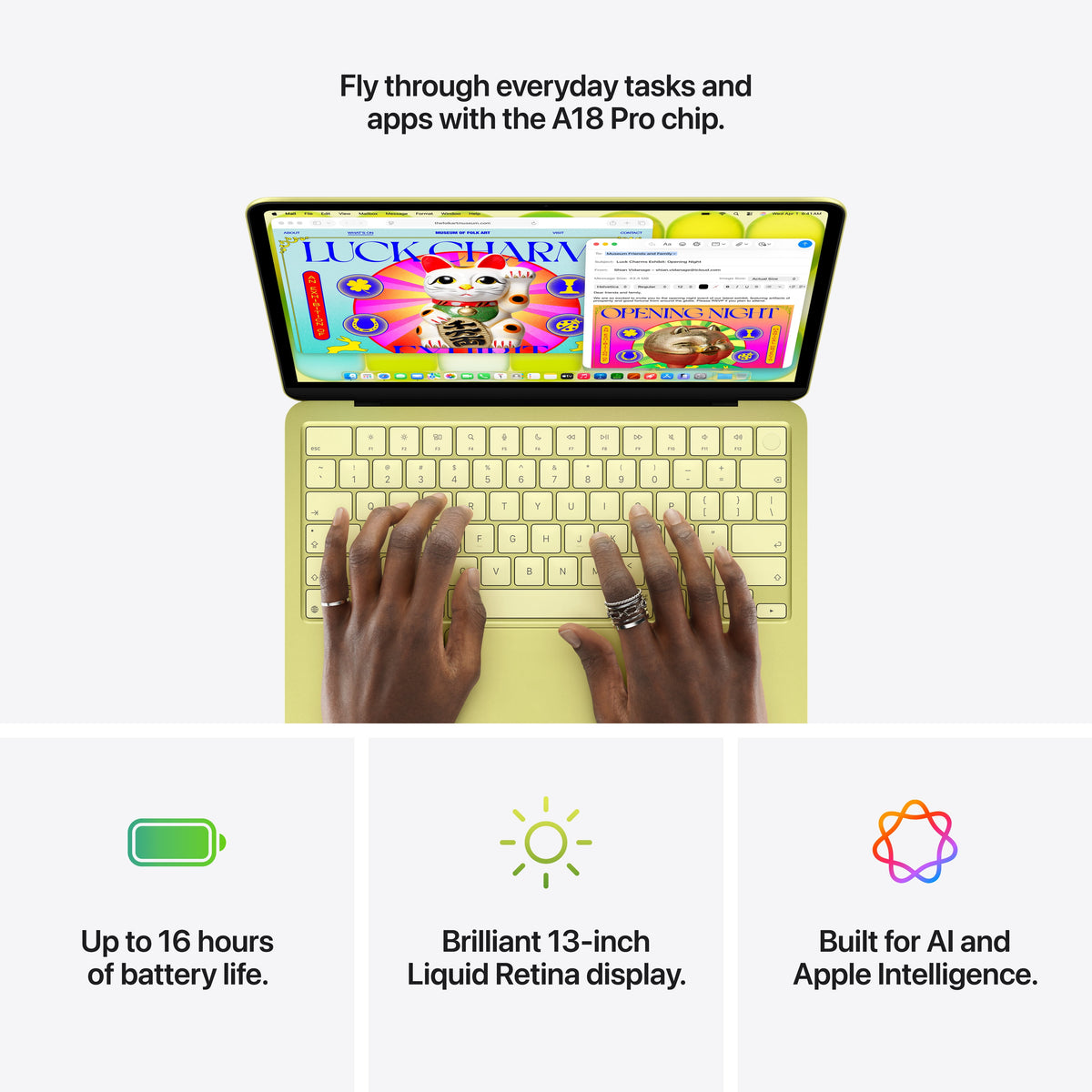 Apple MacBook Neo 13-inch Apple A18 Pro chip with 6‑core CPU and 5‑core GPU, 8GB, 512GB SSD, Touch ID, Magic Keyboard - Silver