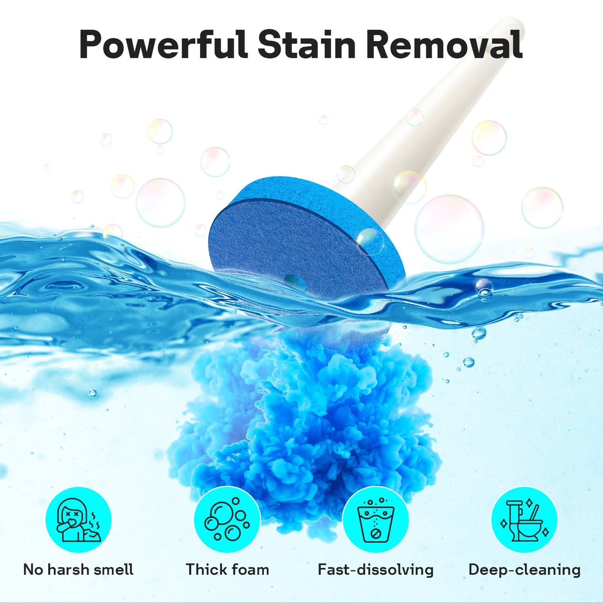 Toilet Bowl Brush，Disposable Toilet Brush with Refill Heads, Wall-Mounted Cleaning System, Storage Caddy, and 24 Scrubbing Pads