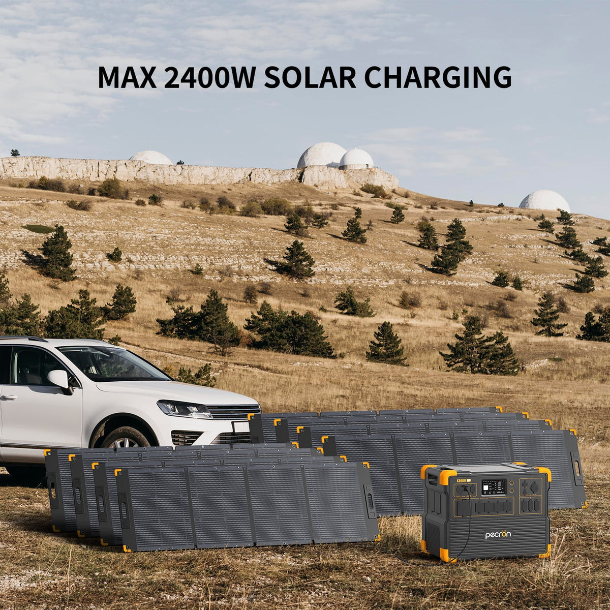 PECRON E3600LFP Portable Power Station 3072Wh/3600W LiFePO4 Battery Portable Solar Generator for Home Backup Outdoor Camping Emergency