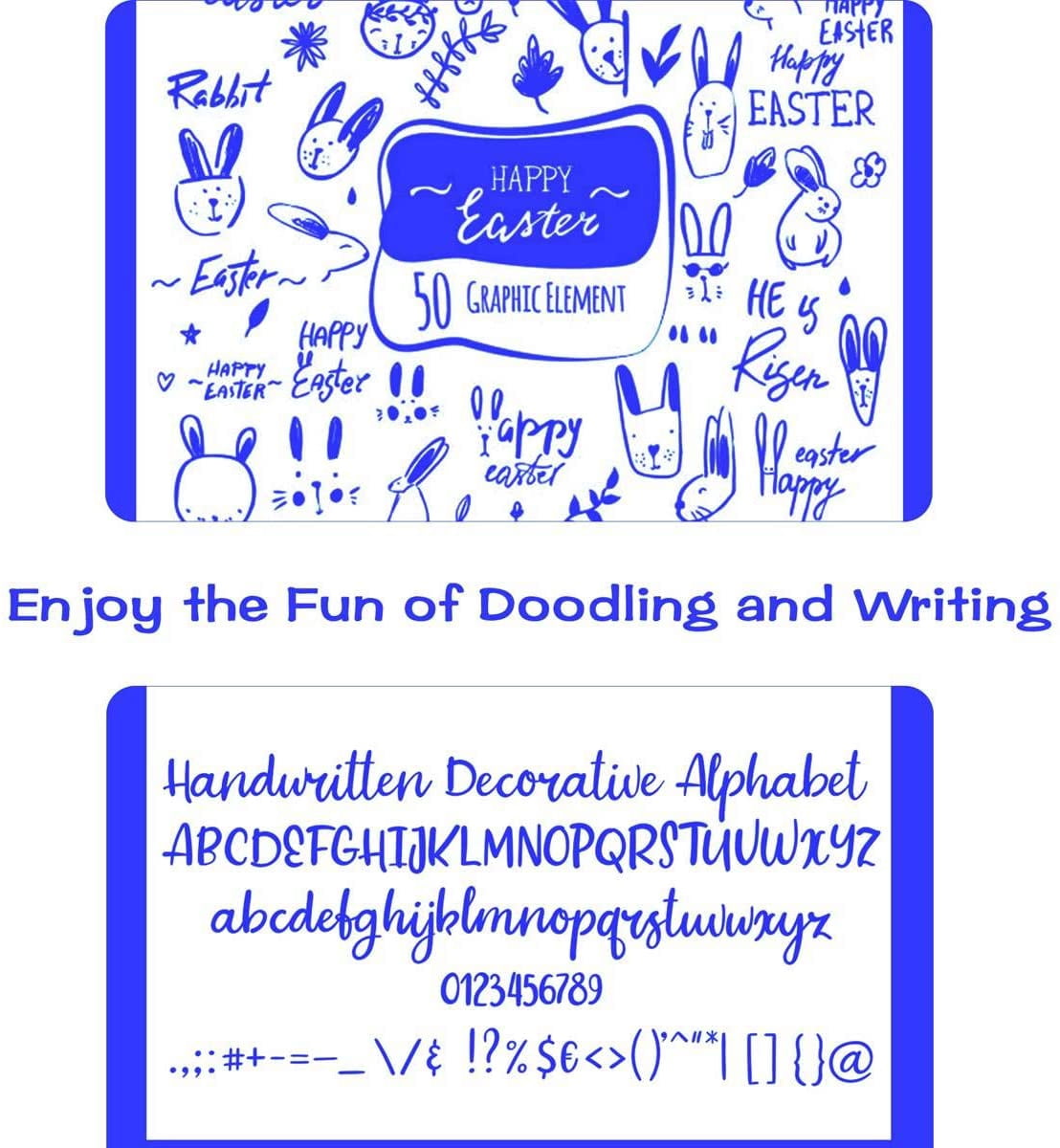 Permanent Markers,Shuttle Art 30 Pack Blue Permanent Marker set,Fine Point, Works on Plastic,Wood,Stone,Metal and Glass for Doodling, Marking