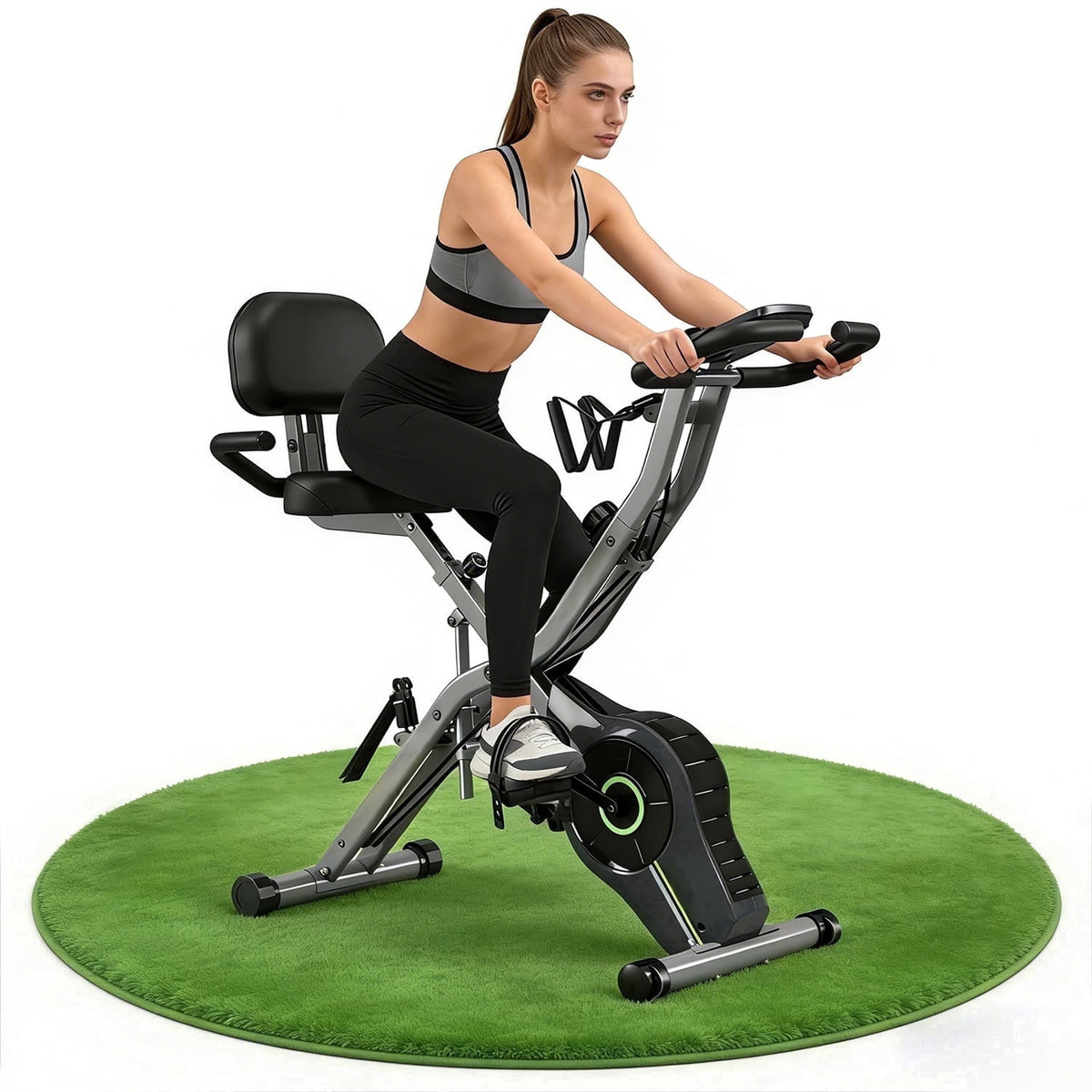 Stair Stepper Machine, 550Lbs Commercial Grade Stair Climber for Home with 15 Resistance Level and LED Screen, Stepmill Exercise Machine for Full Body Workouts, 24-164 Steps/Min