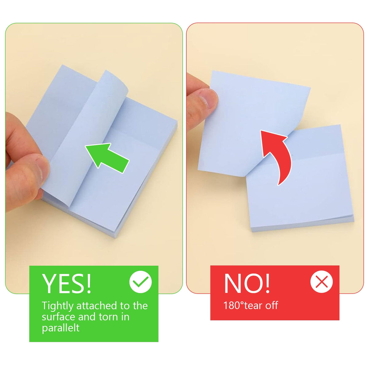 Tripumer 12 Pcs Sticky Notes Pads 3 x 3 inch Premium Sticky Pads Self-Stick Note for Home Office Notebook