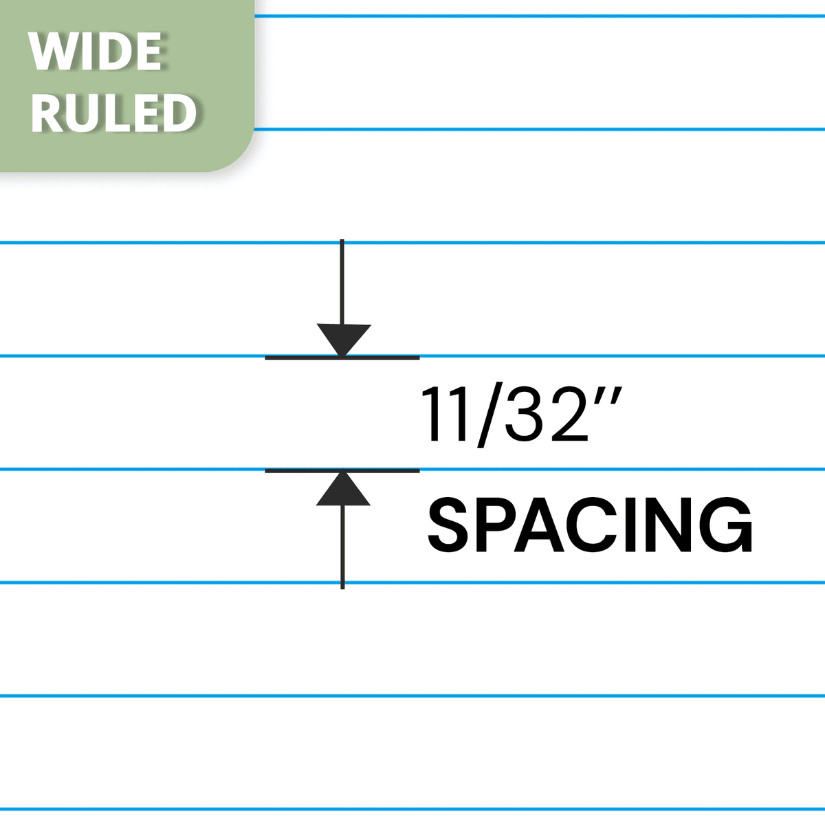 ONAVIA Spiral Notebook, Wide Ruled, 1 Subject Notebook, 5 Pack, 8" x 10.5", Durable Cardboard Back with 3 Hole Punched Paper for&nbsp;Classroom and Office, 70 Sheets, Black