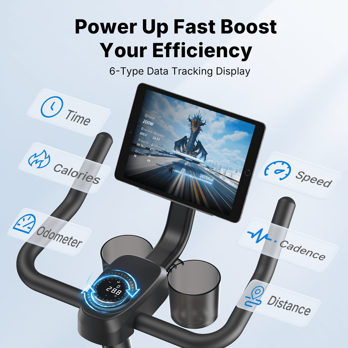MERACH Stationary Exercise bike with Exclusive Free APP, Indoor Cycling Bicycle with 330lbs Weight Capacity, Silent Belt Drive and Comfortable Seat Cushion for Home Cardio Workout 35 Lbs Flywheel
