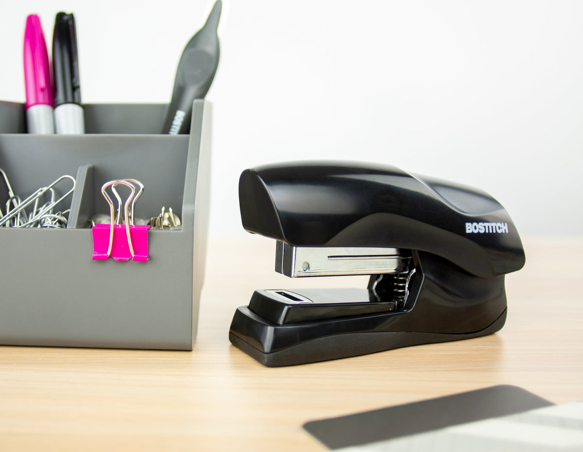 Bostitch Flat Clinch Manual Stapler, Stands Vertically or Horizontally and Staples up to 40 Sheets