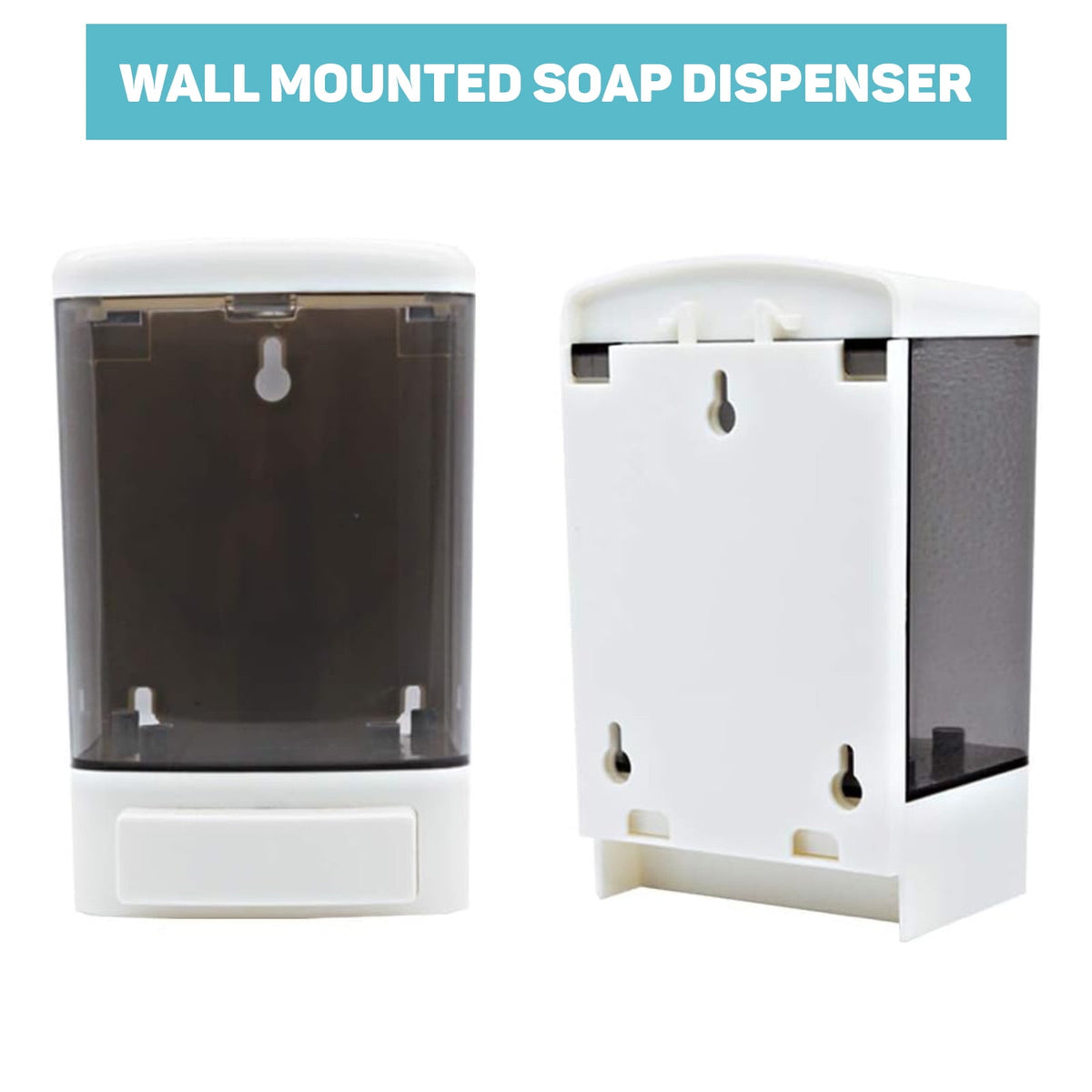 Manual Soap Dispenser Kitchen Bathroom Wall Mounted Commercial Soap Dispenser for Liquid Containers Shampoo Gel Chamber Plastic - (33.8 oz) 1000ml