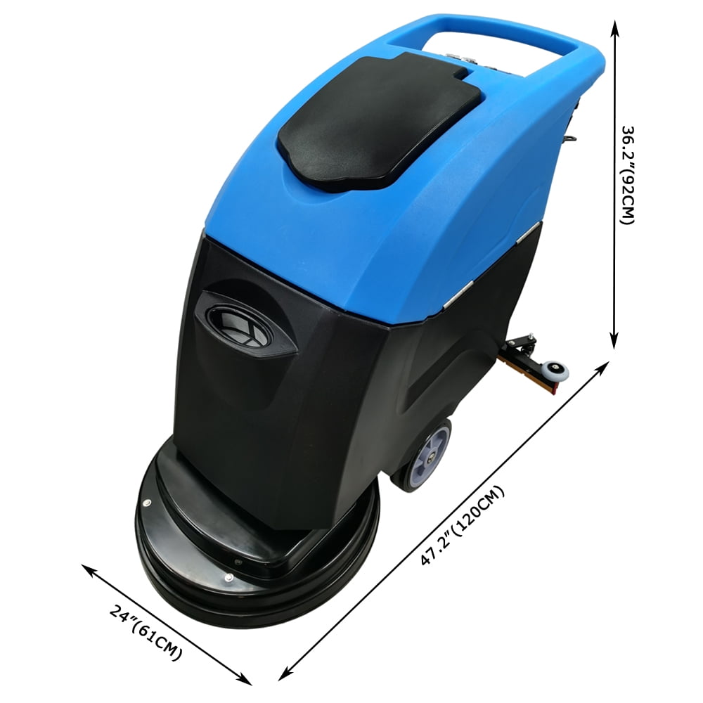 Commercial Auto Floor Scrubber Machine 20" Brush 160RPM Brush Speed 23.5 Gallons of Dual Tanks 110V