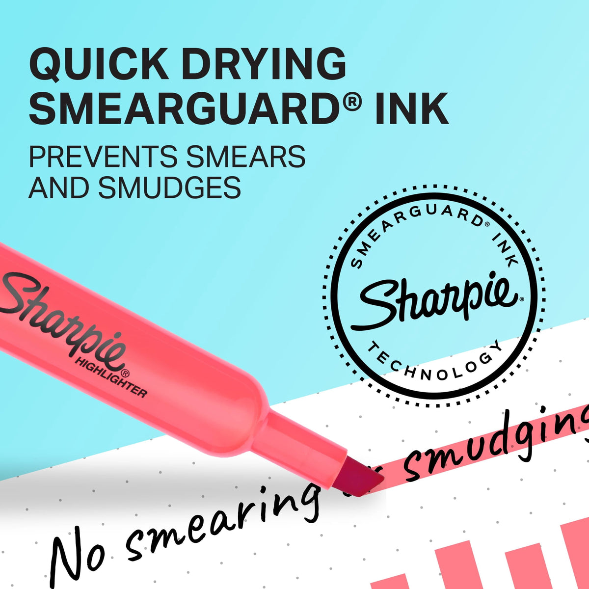 Sharpie Tank-Style Highlighters, Chisel Tip, Assorted, 4 Count