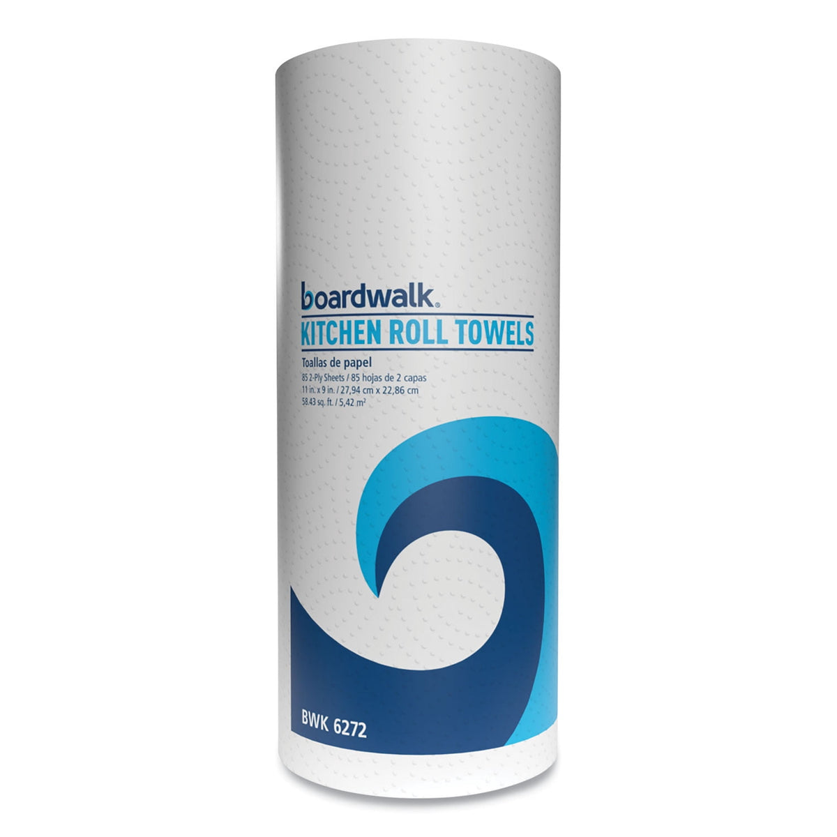 Boardwalk Kitchen Roll Towel, 30 Rolls/Carton, 85 Sheets/Roll, 2-ply, 11 x 9, White