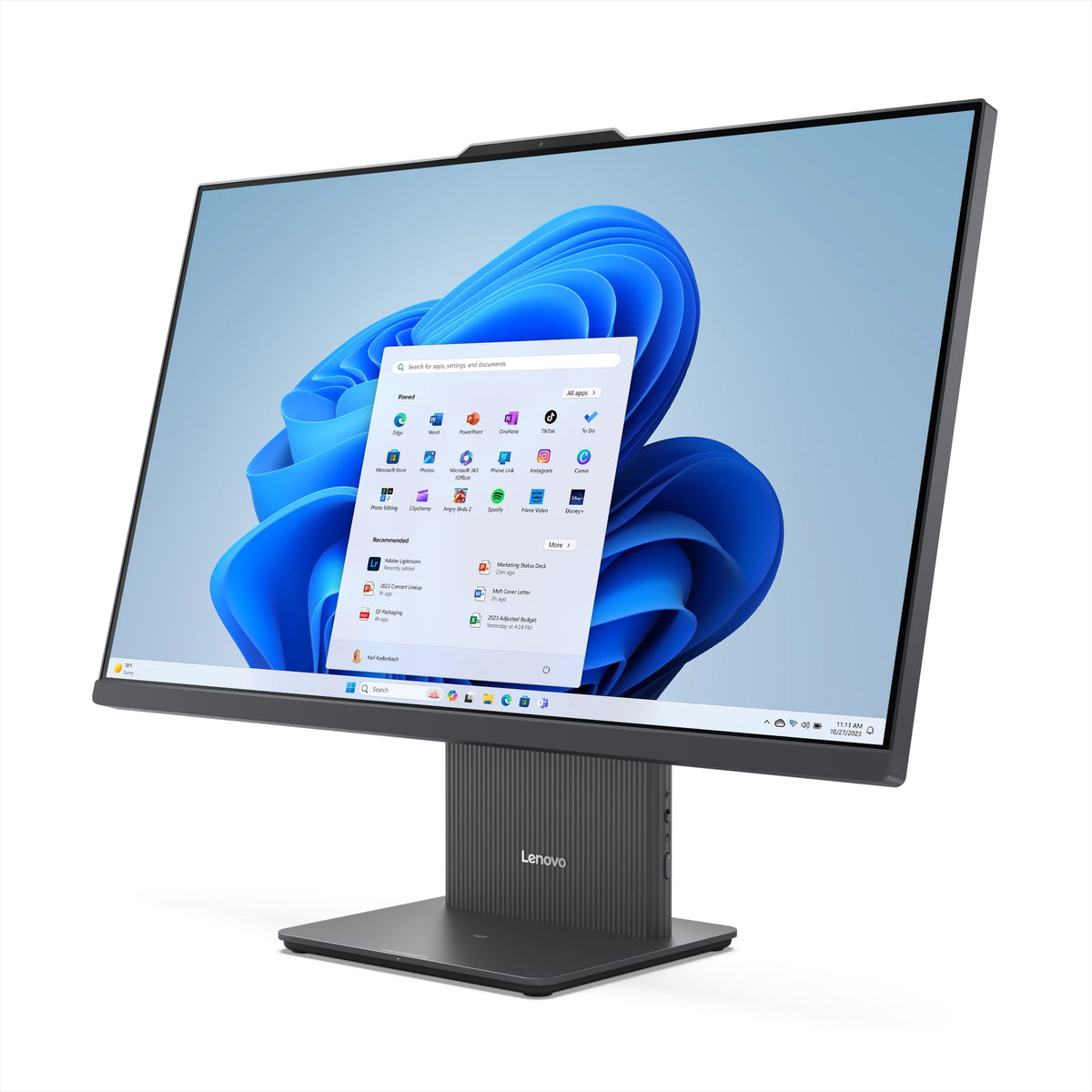 Lenovo IdeaCentre 27" FHD Non-Touch All-In-One Windows Desktop Core i5-13420H, 16GB, 512GB, Luna Grey F0HM00HCUS