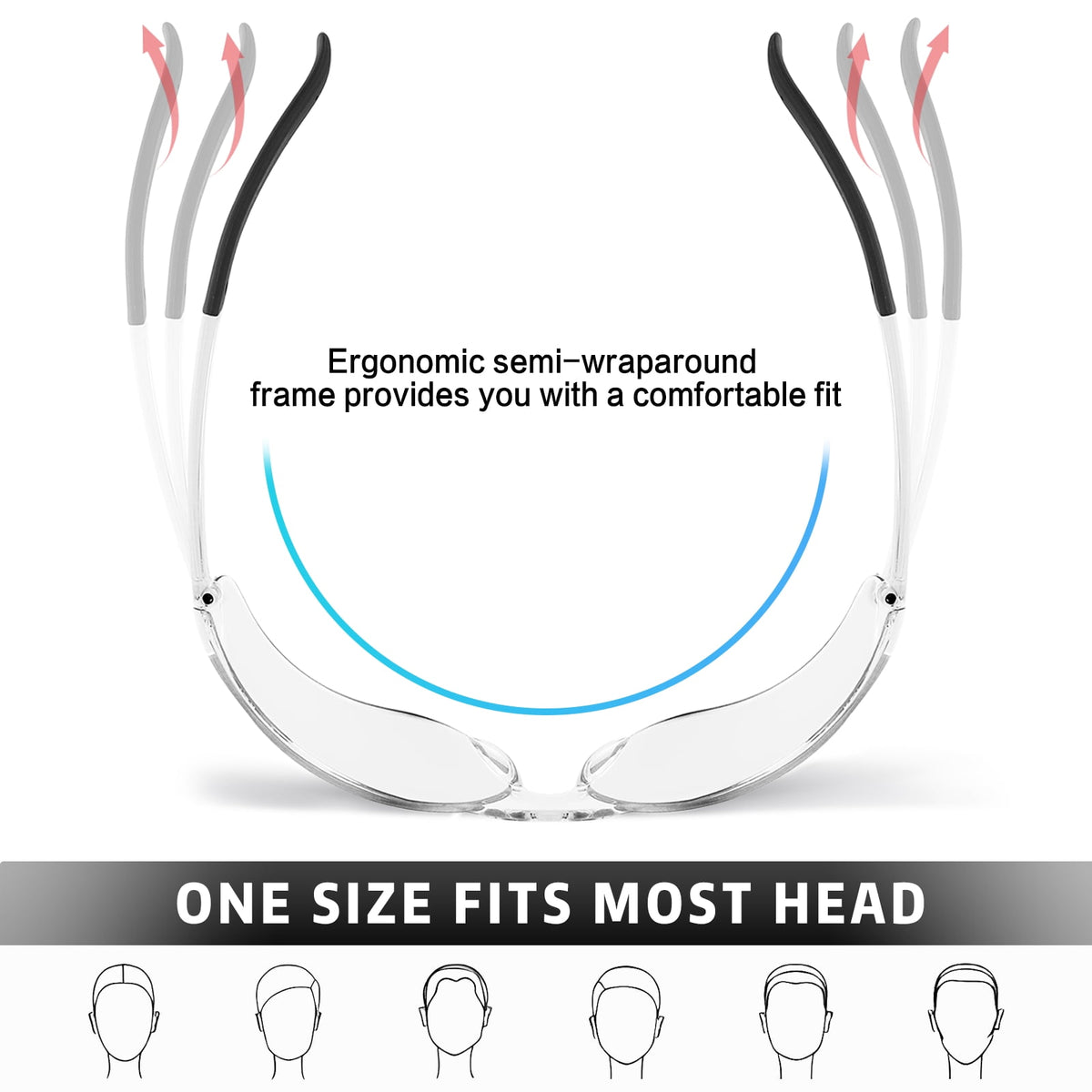 Salfboy 30 Packs Safety Glasses ANSI Z87.1 Safety Glasses Bulk with Scratch Resistant Glasses for Women Men Work Construction Science Lab Shooting
