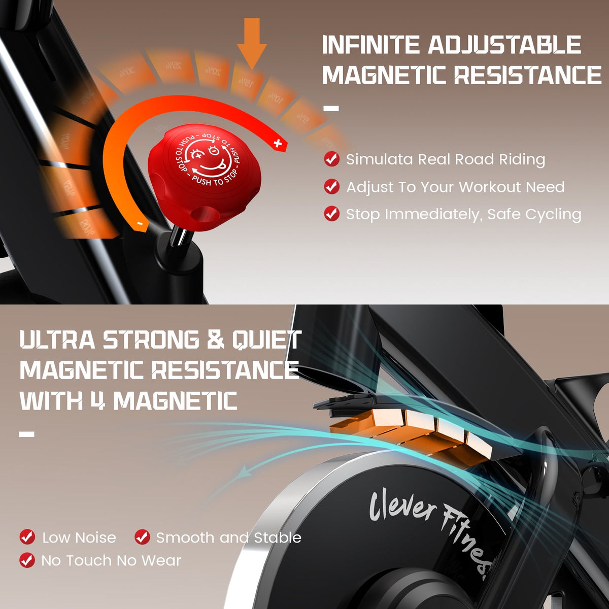 LFEYYD Semi-Commercial Exercise Bike Built-in Bluetooth Pro Magnetic Stationary Bicycles for Gym Home Workout Weight up to 380LBS