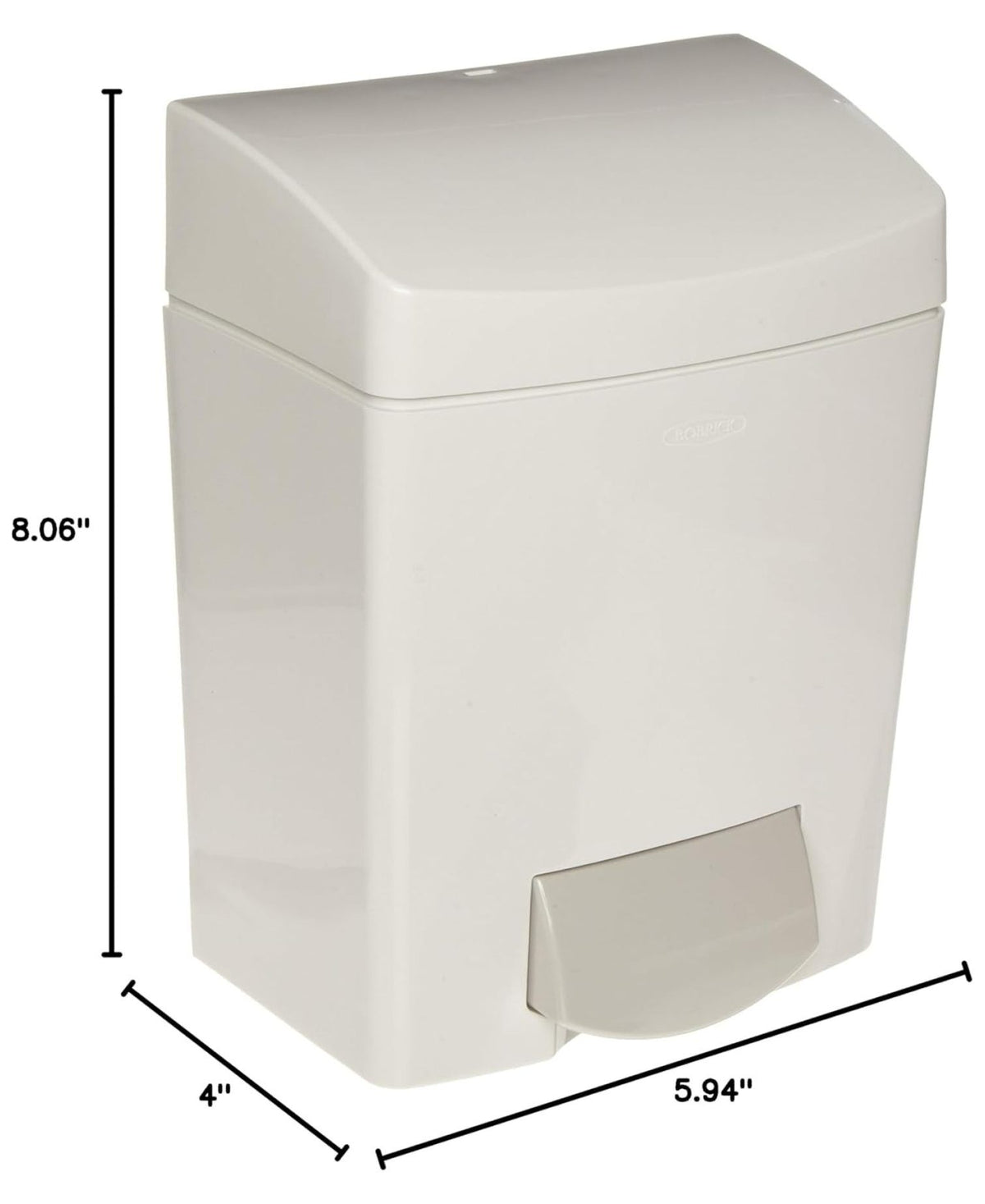 Surface Mount Soap Dispenser, 50oz Grey - Commercial Hand Soap Dispenser - Vandal Resistant, ADA Compliant - Matrix Series Gray