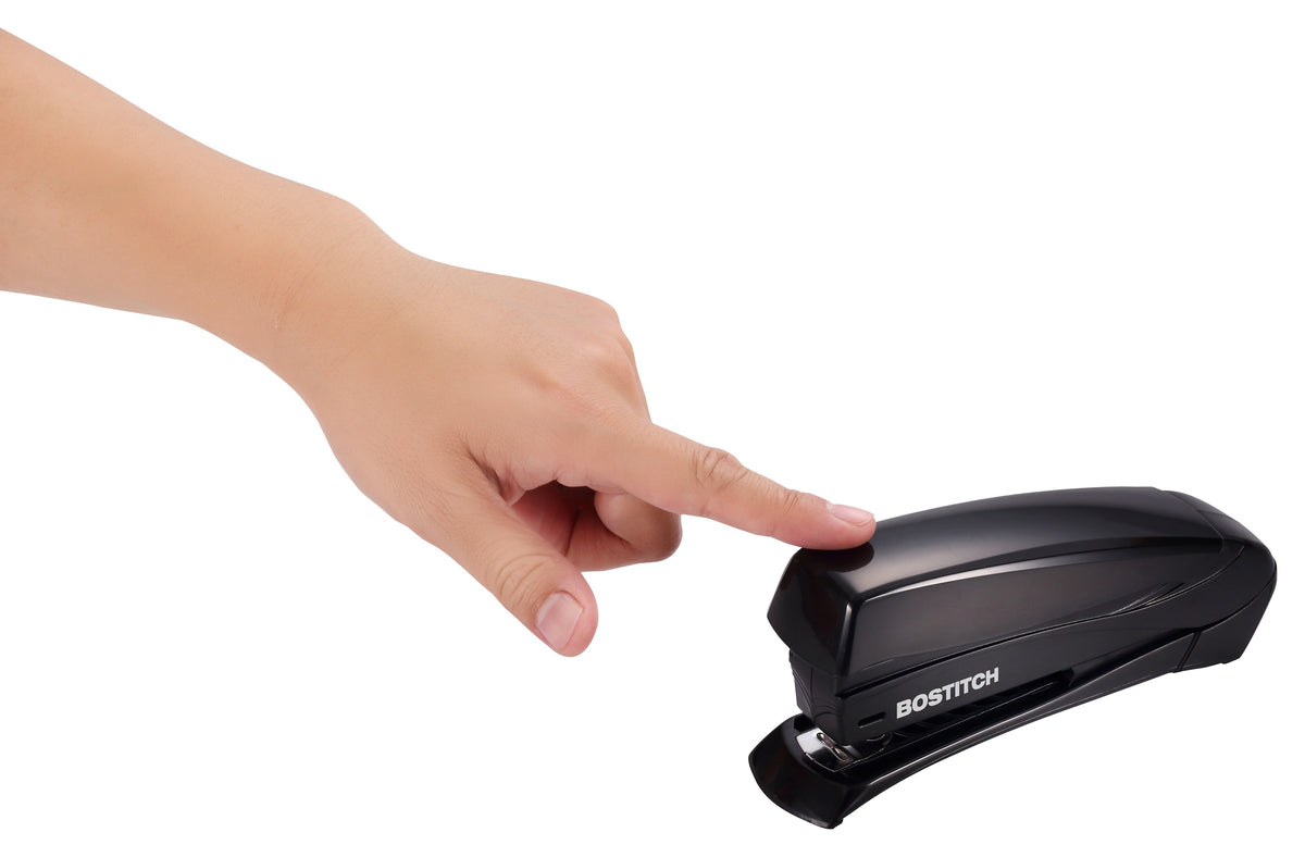 Bostitch Inspire Spring-Powered Desktop Stapler, 20 Sheet Capacity, Reduced Effort