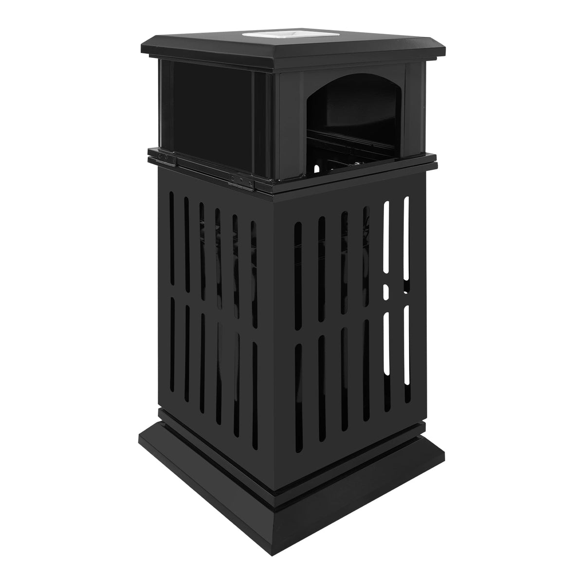 DDBESSIC Outdoor Trash Can Commercial Garbage Bin Heavy Duty Industrial Yard Garage Waste Container 15.74x15.74x35.43 in