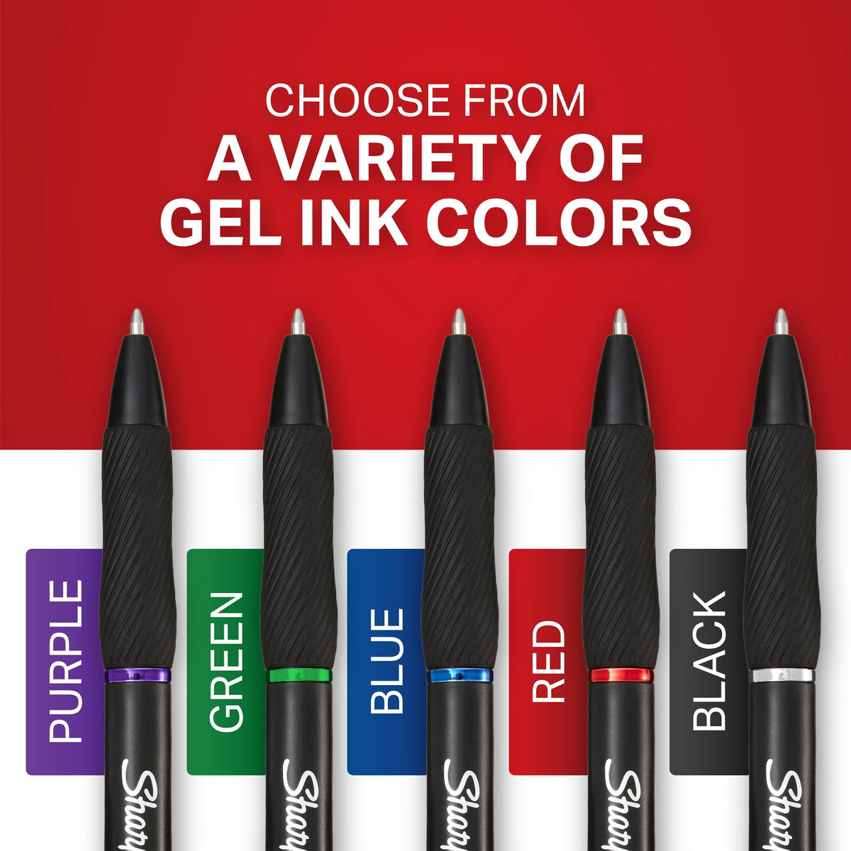 Sharpie S-Gel Pens, Medium Point (0.7 mm), Black Ink, 22 Count