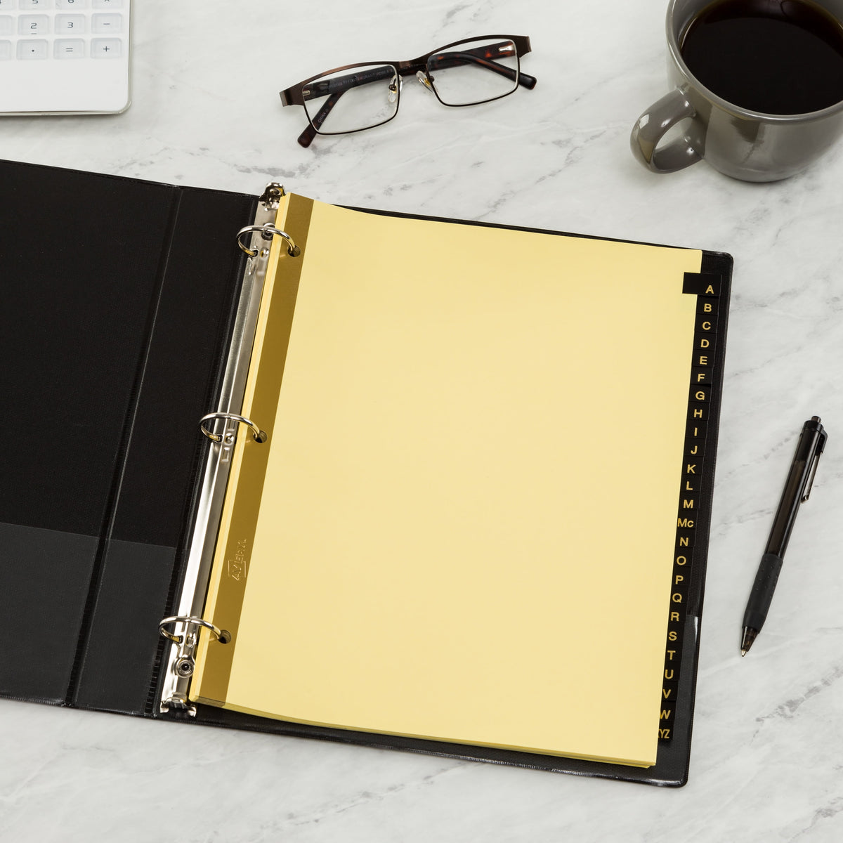 Avery A-Z Dividers, 25-Tab Set, Leather Tabs, 1 Set (11350)