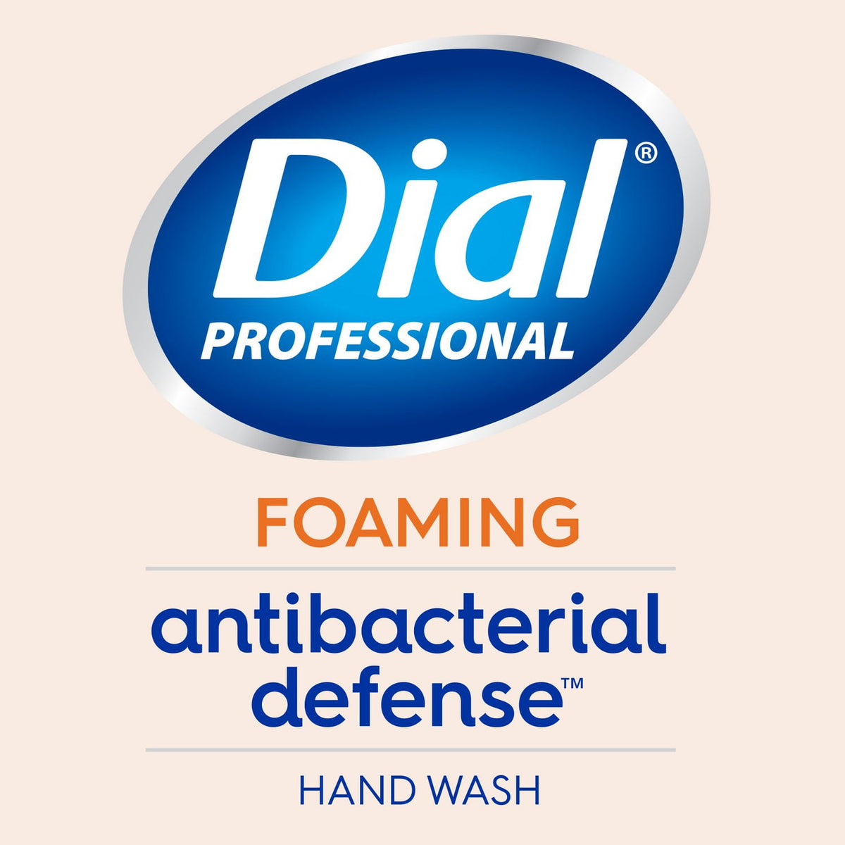 Dial Professional Antibacterial Foaming Hand Wash Refill, Plus Aloe, Original Scent, 1 gal, 4/Carton