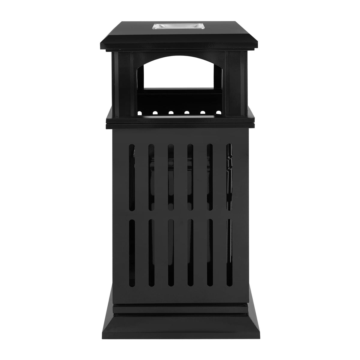 DDBESSIC Outdoor Trash Can Commercial Garbage Bin Heavy Duty Industrial Yard Garage Waste Container 15.74x15.74x35.43 in