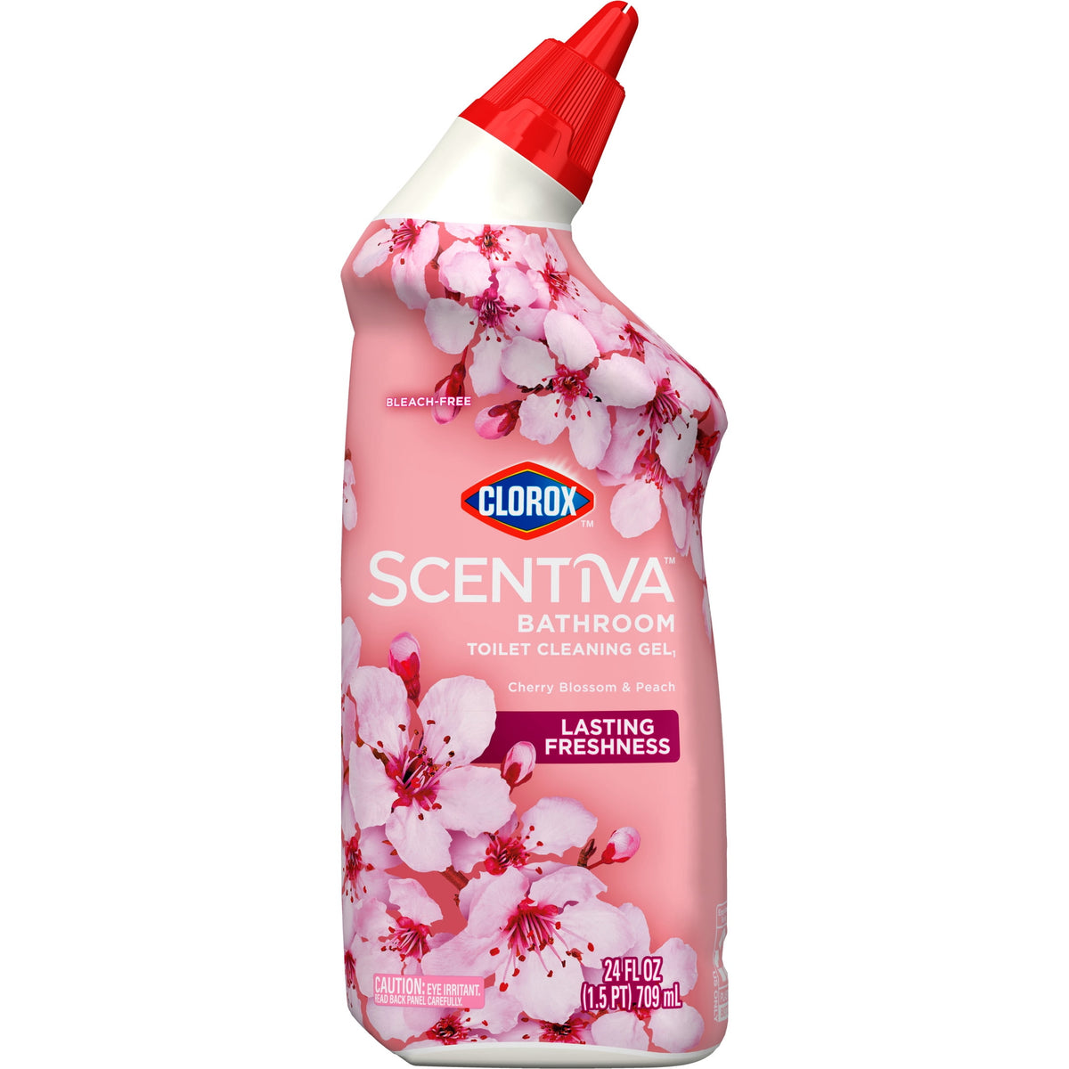 Clorox Scentiva Bathroom Toilet Cleaning Gel, Cherry Blossom and Peach, 24 Fluid Ounces