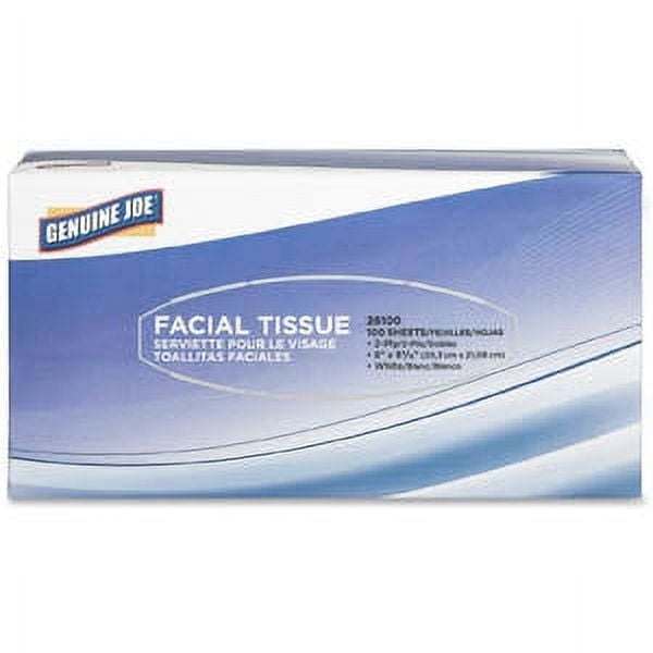 Genuine Joe 2-ply Facial Tissues, Pack of 30