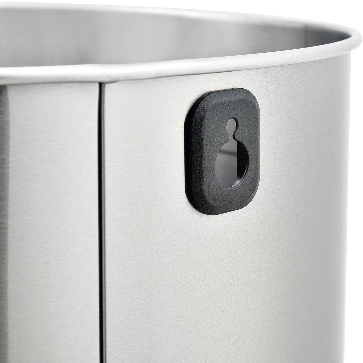 Global Industrial Stainless Steel Round Open Top Trash Can 21 Gallon
