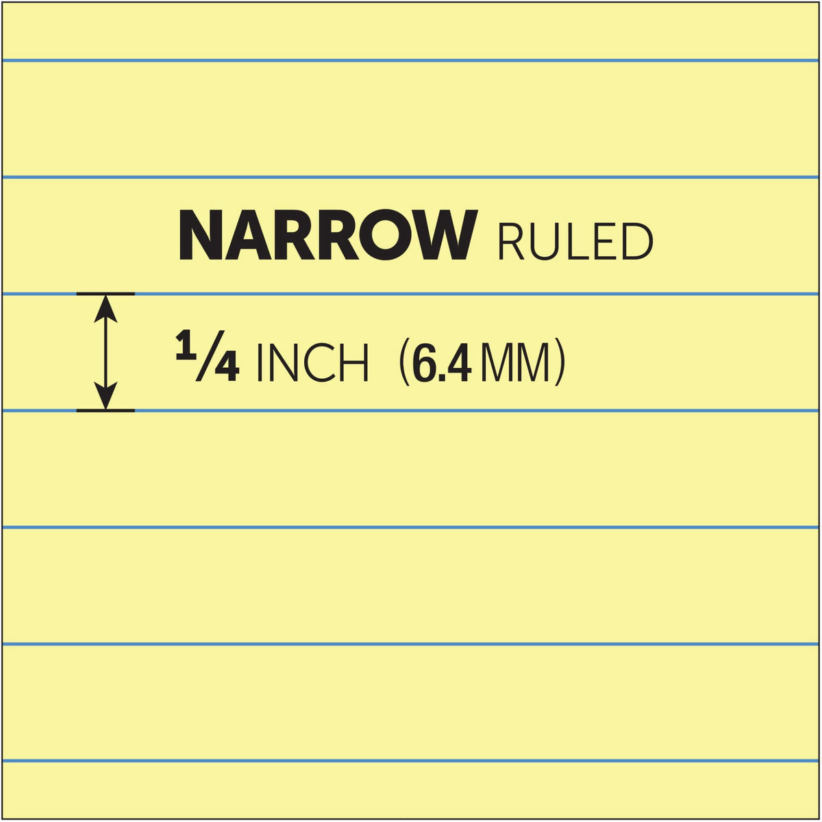TOPS The Legal Pad Writing Pads, Jr. Legal Rule, 5 x 8, 50 Sheets, Canary, 12 Pack