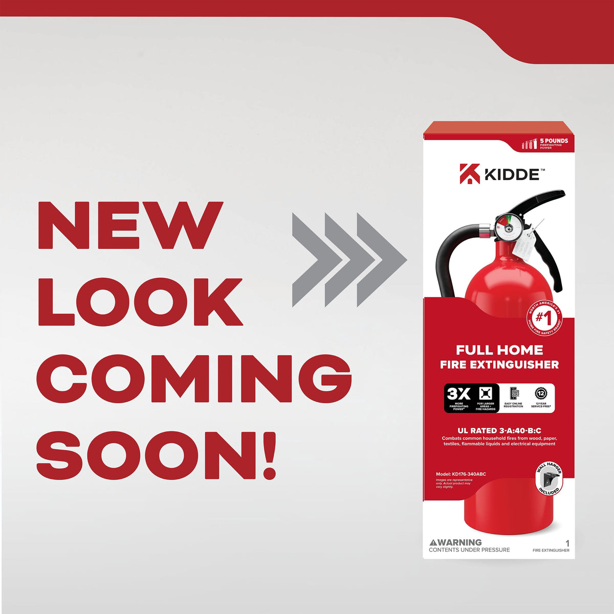 Kidde Multipurpose Fire Extinguisher for Home, Residential 3A40BC
