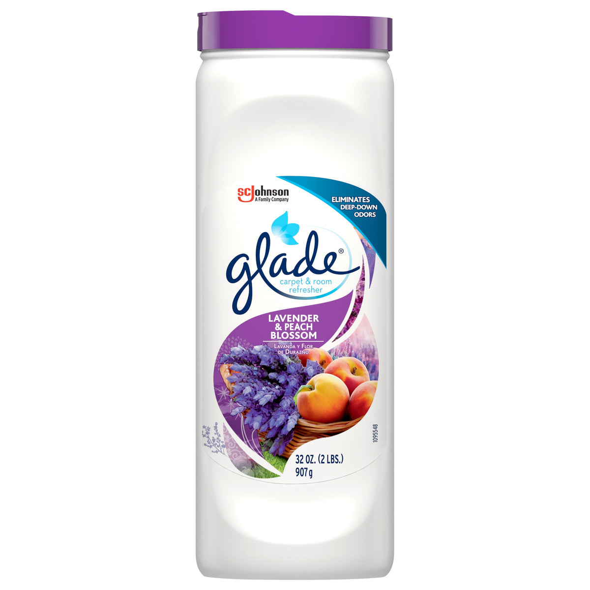 Glade Carpet & Room Freshener 1 CT, Lavender & Peach Blossom, 32 OZ. Total, Air Freshener