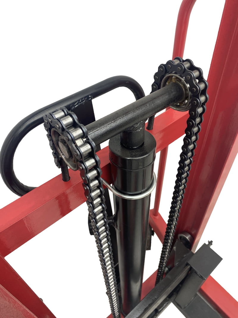INTSUPERMAI Hand Pallet Truck Stacker Hydraulic Manual Forklifts 2200lbs Capacity 63" Lift Height