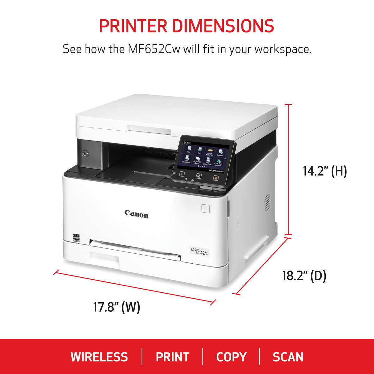 Canon imageCLASS MF652Cw Multifunction Wireless Color Laser Printer