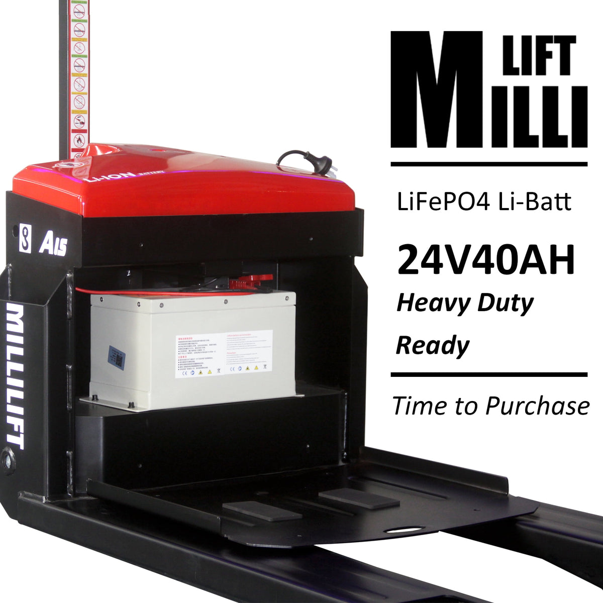 Millilift 3300LB Max Weight Electric Pallet Truck