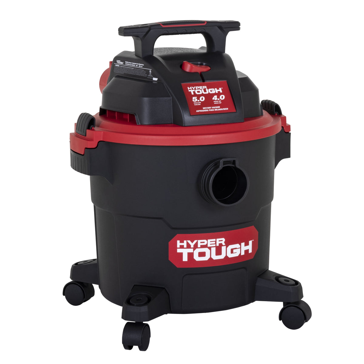 Hyper Tough 5 Gallon 4 HP Wet Dry Vacuum for Home, Car, Garage & Workshop
