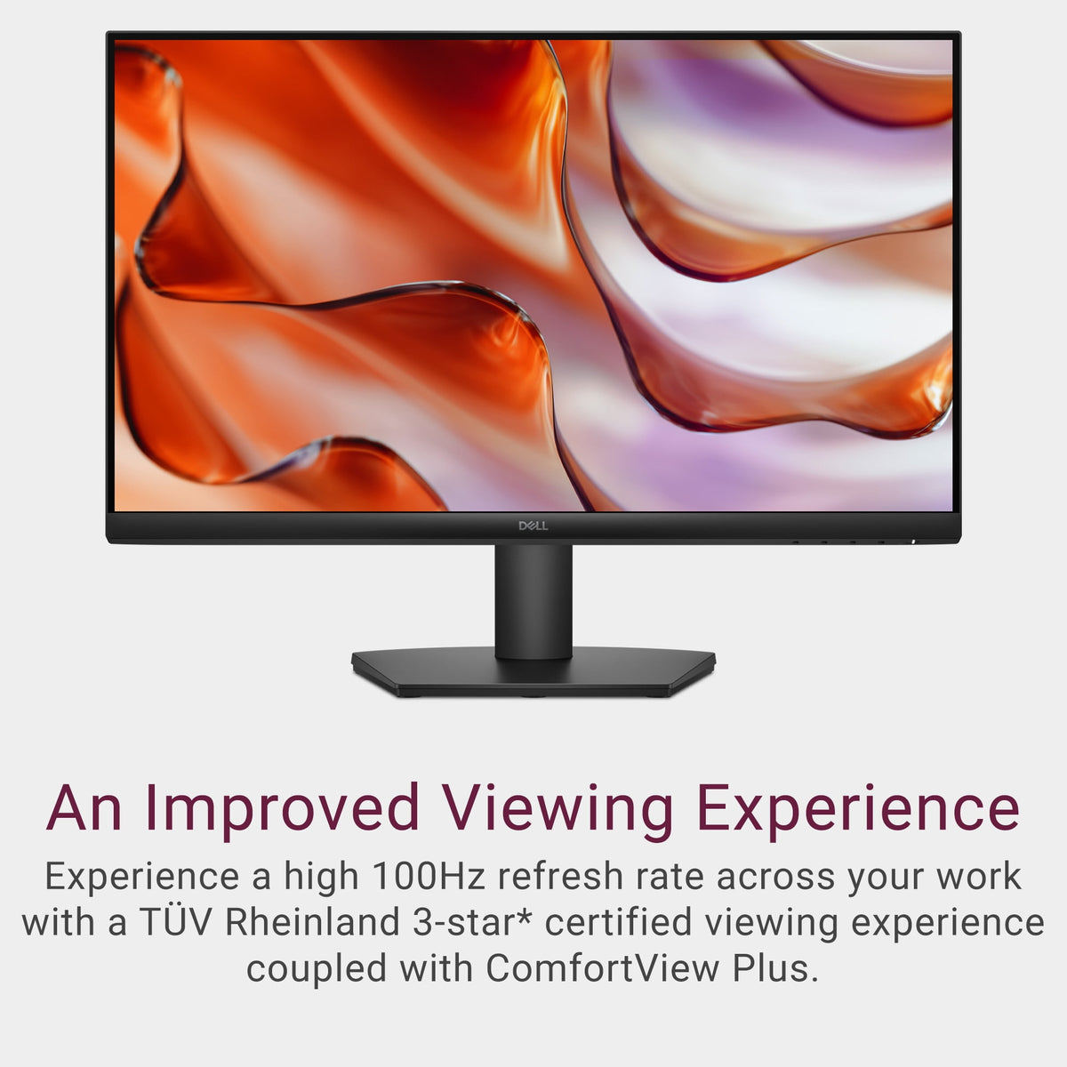 Dell 24 Monitor 23.8" 1080p FHD 100Hz IPS Anti-glare Computer Display Black, SE2425HM