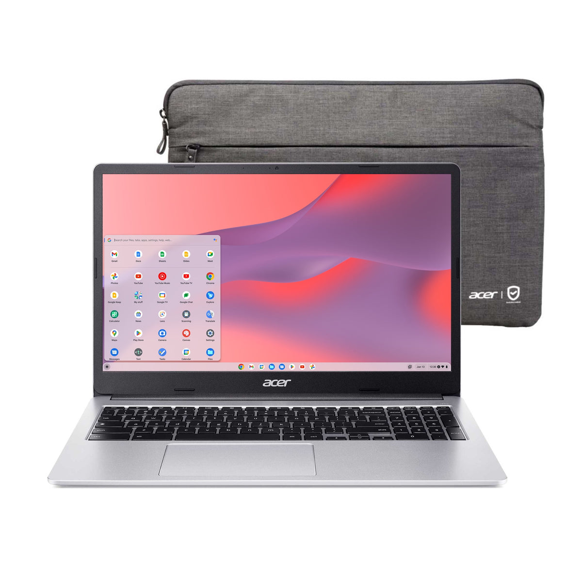 Acer Chromebook 315 15.6 inch Laptop Intel Processor N4500 4GB RAM 64GB eMMC Pure Silver