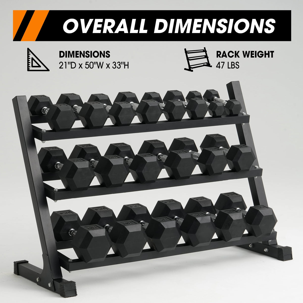 Mikolo Rubber Hex Dumbbell Set with Racks, Options in 550lbs, Strength Training Weight Set Home Gym