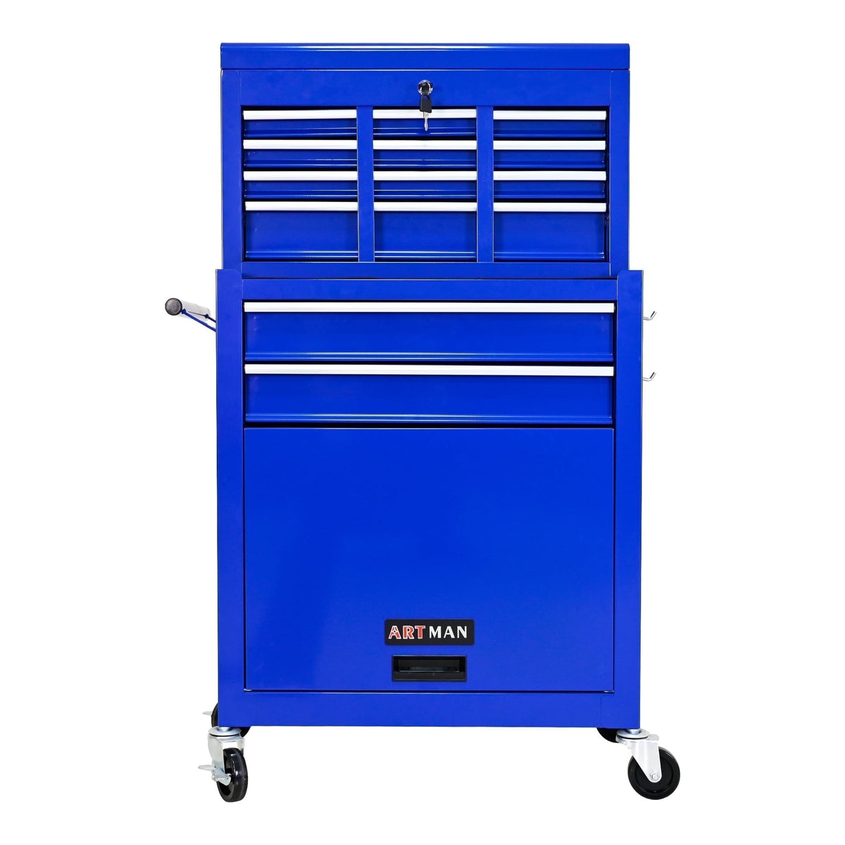 ARTMAN 2-IN-1 Tool Chest,8-Drawer High Capacity Tool Box, Rolling Tool Storage Cabinet with Wheels and Drawers for Garage Workshop Repair Shop