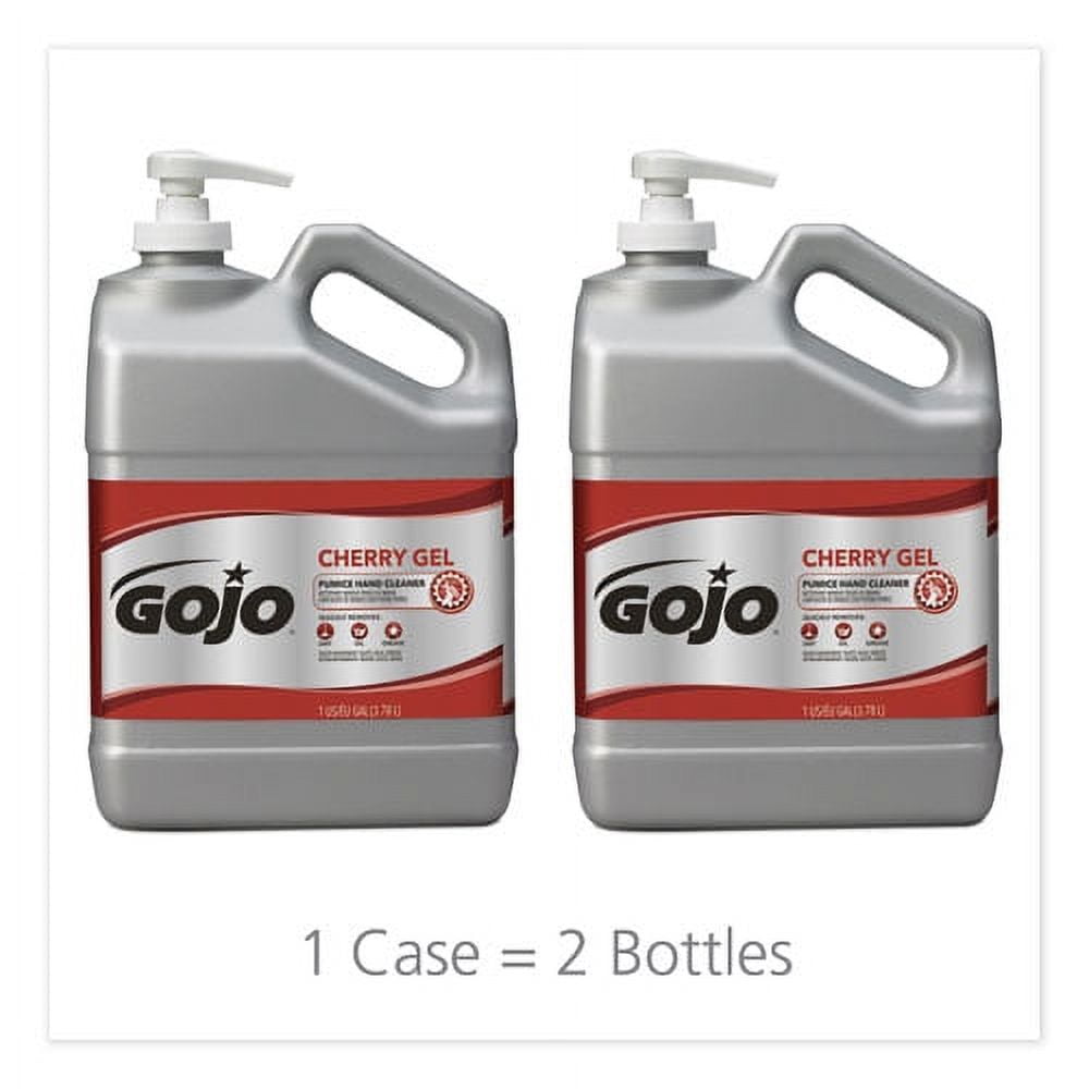 GOJO Cherry Gel Pumice Hand Cleaner, Cherry Scent, Each, Red, 1 gal (3.8 L)