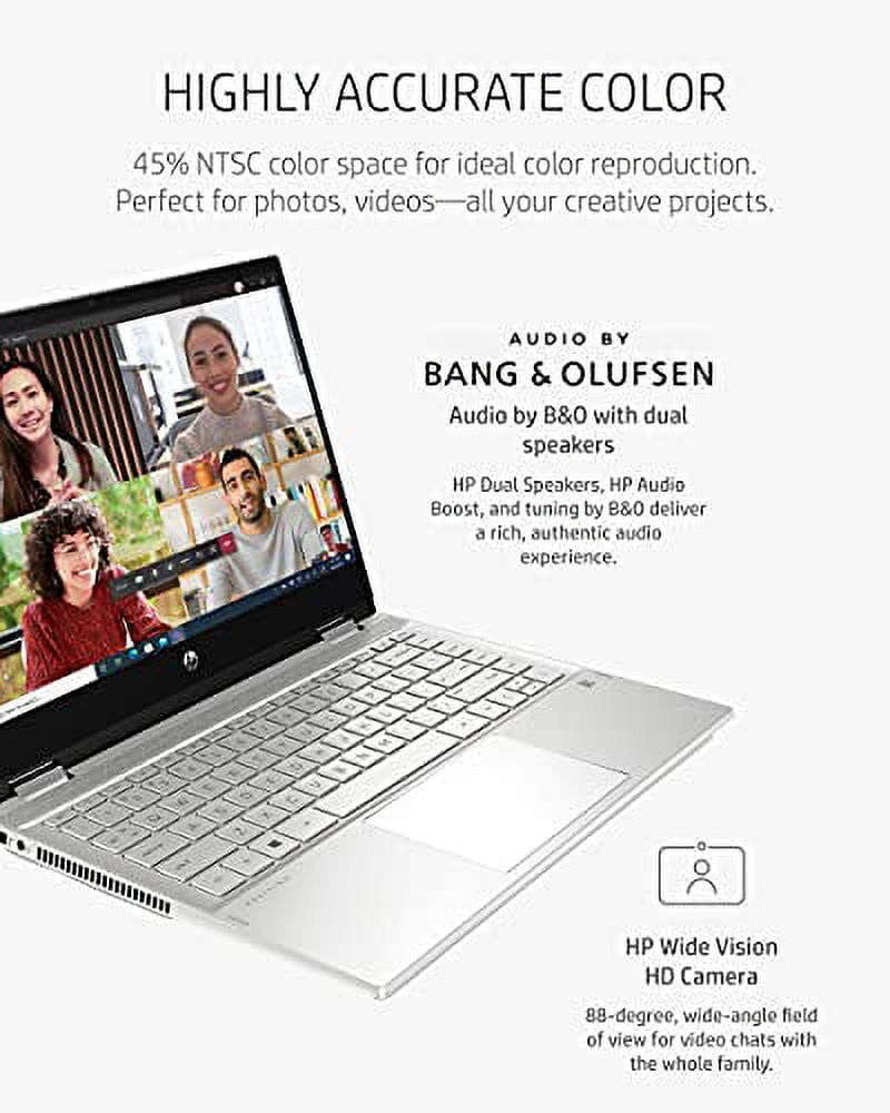 HP Pavilion x360 14” Touchscreen Laptop, 11th Gen Intel Core i5-1135G7, 8 GB RAM, 256 GB SSD Storage, Full HD IPS Display, Windows 10 Home OS, Long Battery Life, Work & Streaming (14-dw1024nr, 2021)