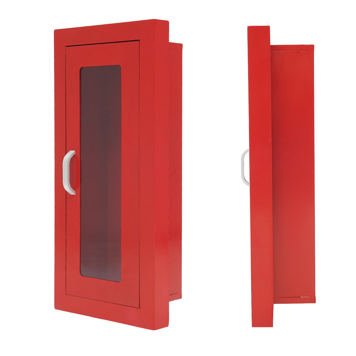 Commercial Fire Extinguisher Cabinet Semi Recessed Extinguisher Wall Cabinet for Home&Commercial Use