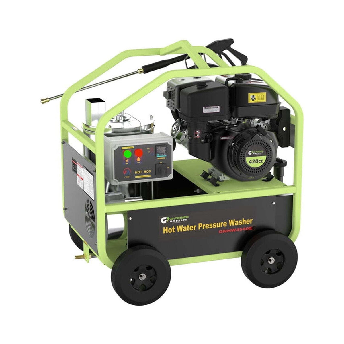Green-Power America Brand Commercial Hot Water Pressure Washer GNHW4540E 4500PSI, 4GPM