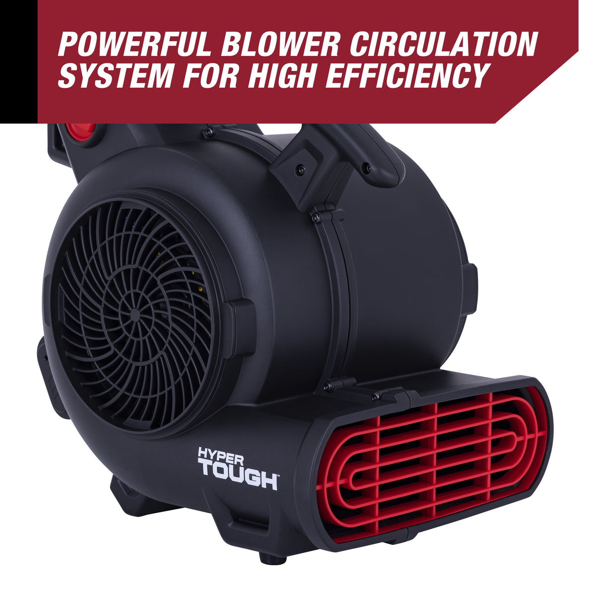 Hyper Tough 1/3 HP 1200 CFM Air Mover Blower Fan for Home Use, Workshop, and Industrial Use - 3 Speeds, 3 Adjustable Angles, and a Daisy Chain