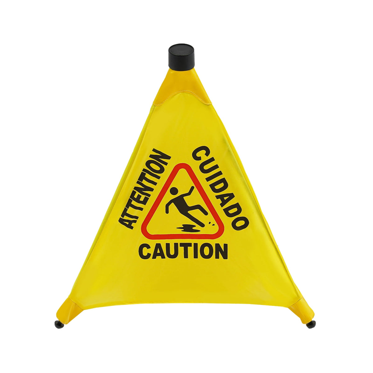 ToppiJoy 8 Pcs Wet Floor Sign with Storage Tube, 20 Inch Safety Signs, for Commercial Stores Grocery Restroom Office